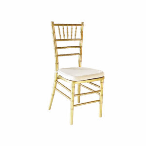 Gold tiffany chairs for hire