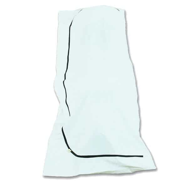 180 Micron Body bag Hospital Body Bags white U-Shape Zip + Handles