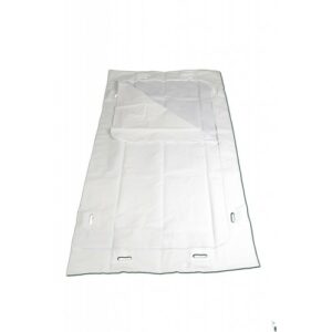 Body bag Hospital Body Bags- Transparent  Straight Zip + Handles 160 Micron