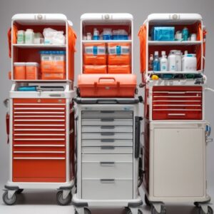 care home medication trolley