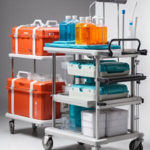 stainless steel hospital trolley