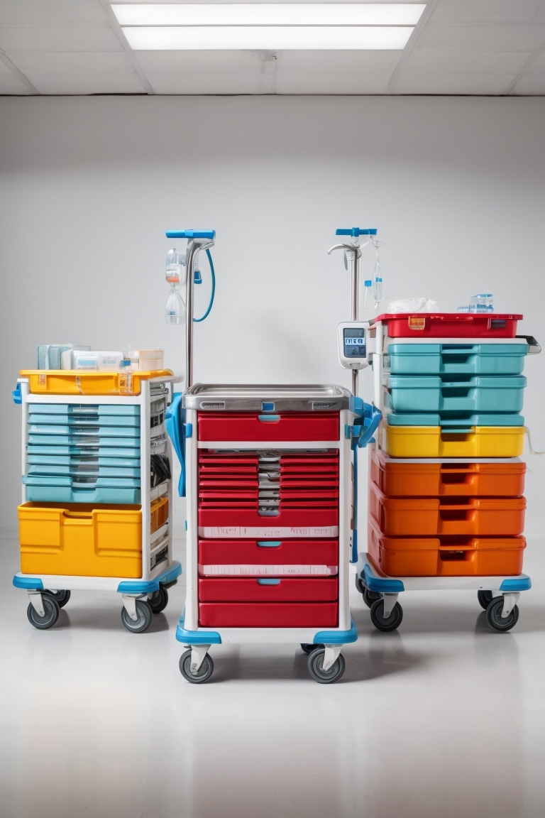 stainless steel linen trolley