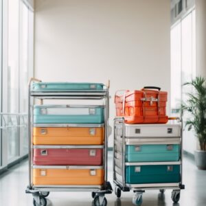 waste trolley for hospital