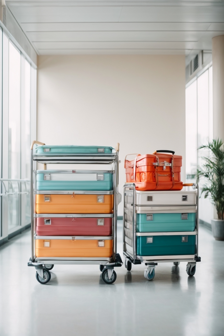 waste trolley for hospital