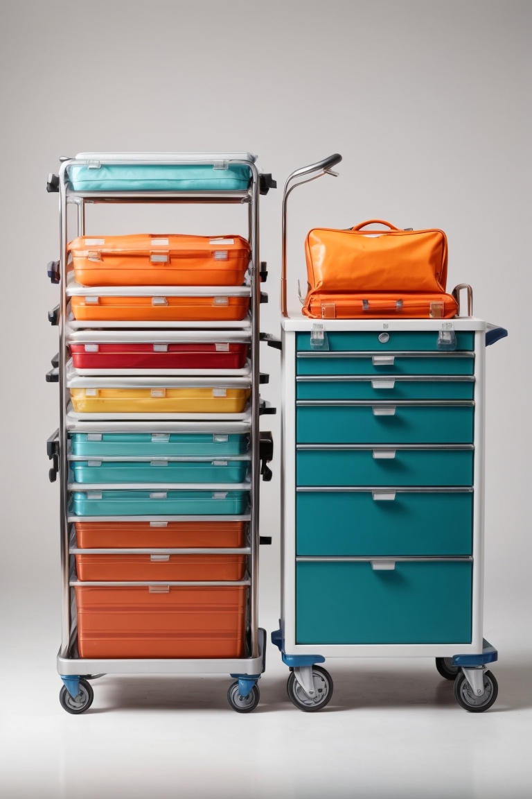 stainless steel surgical trolley