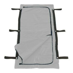 heavy  duty Supported PVC material - 400 micron colours: black; blue, Red body bags