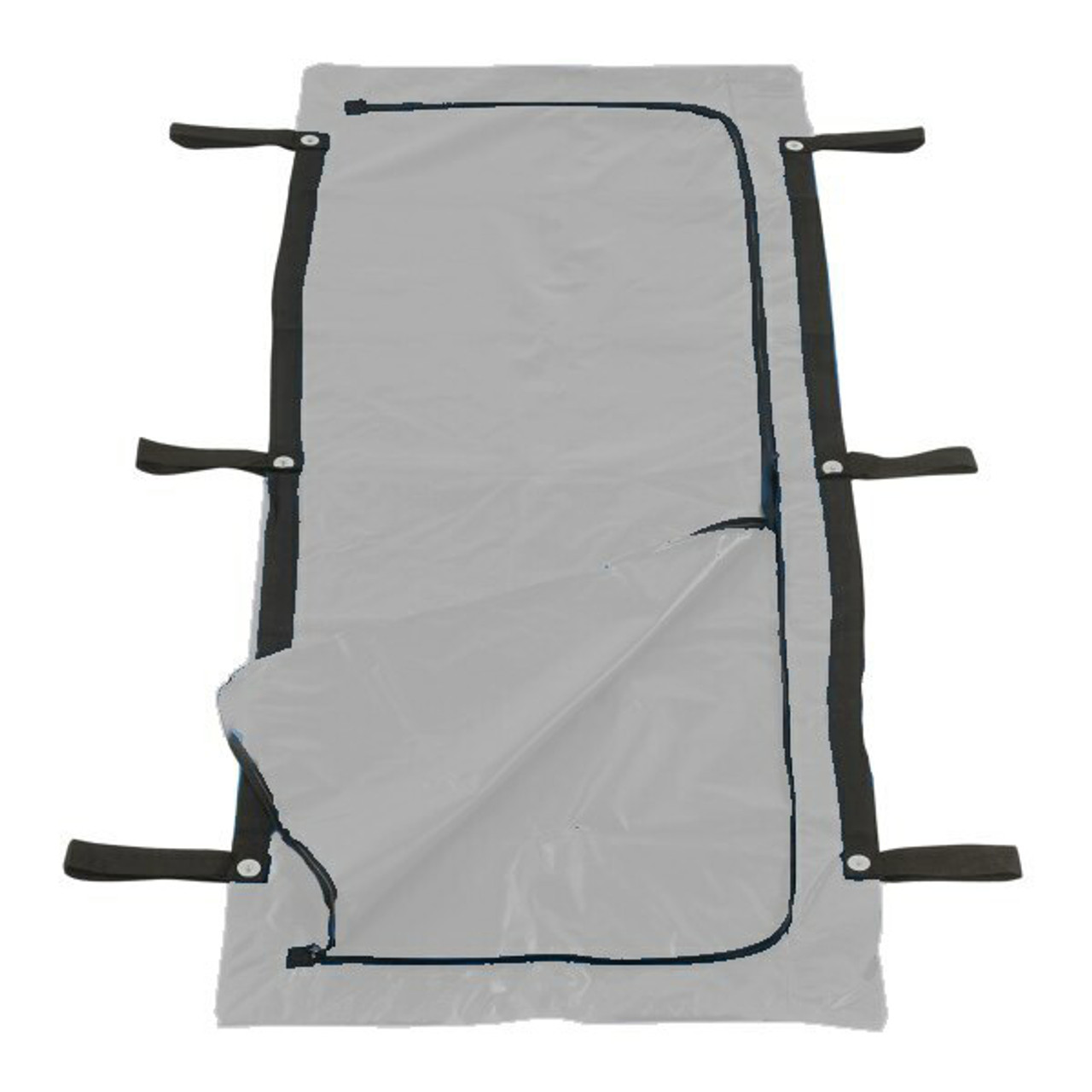 heavy duty Supported PVC material - 400 micron colours: black; blue, Red body bags