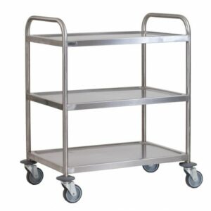 3 tier tea/food trolleys Grade 18/8 stainless