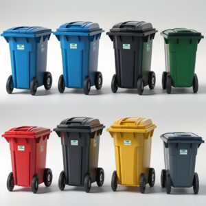 Violet 240 liter wheelie bin