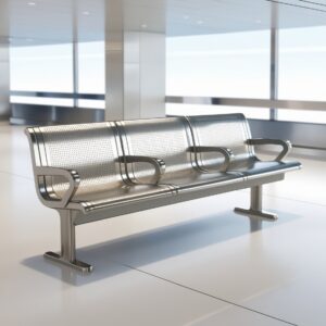 Airport Bench Heavy Duty Steel ThreeSeater