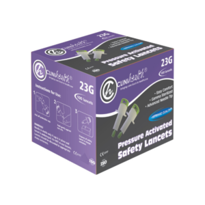Safety Lancets – 21G/23G (Pack of 100)