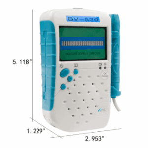 Alternative view of Doppler Vascular BV-520 With 8Mhz Probe LED display