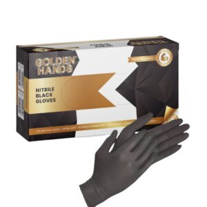 Black Nitrile Examination Gloves - Powder Free