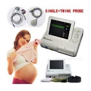 Alternative view of CMS800G Foetal Doppler with 8.4” Display (Optional Twin Mode)