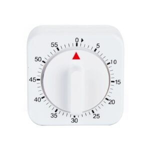White mechanical timer