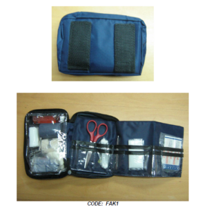 Basic First Aid Bag – Blue (Empty)