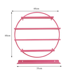 Alternative view of Diva Round Nail polish display Shelf - Pink