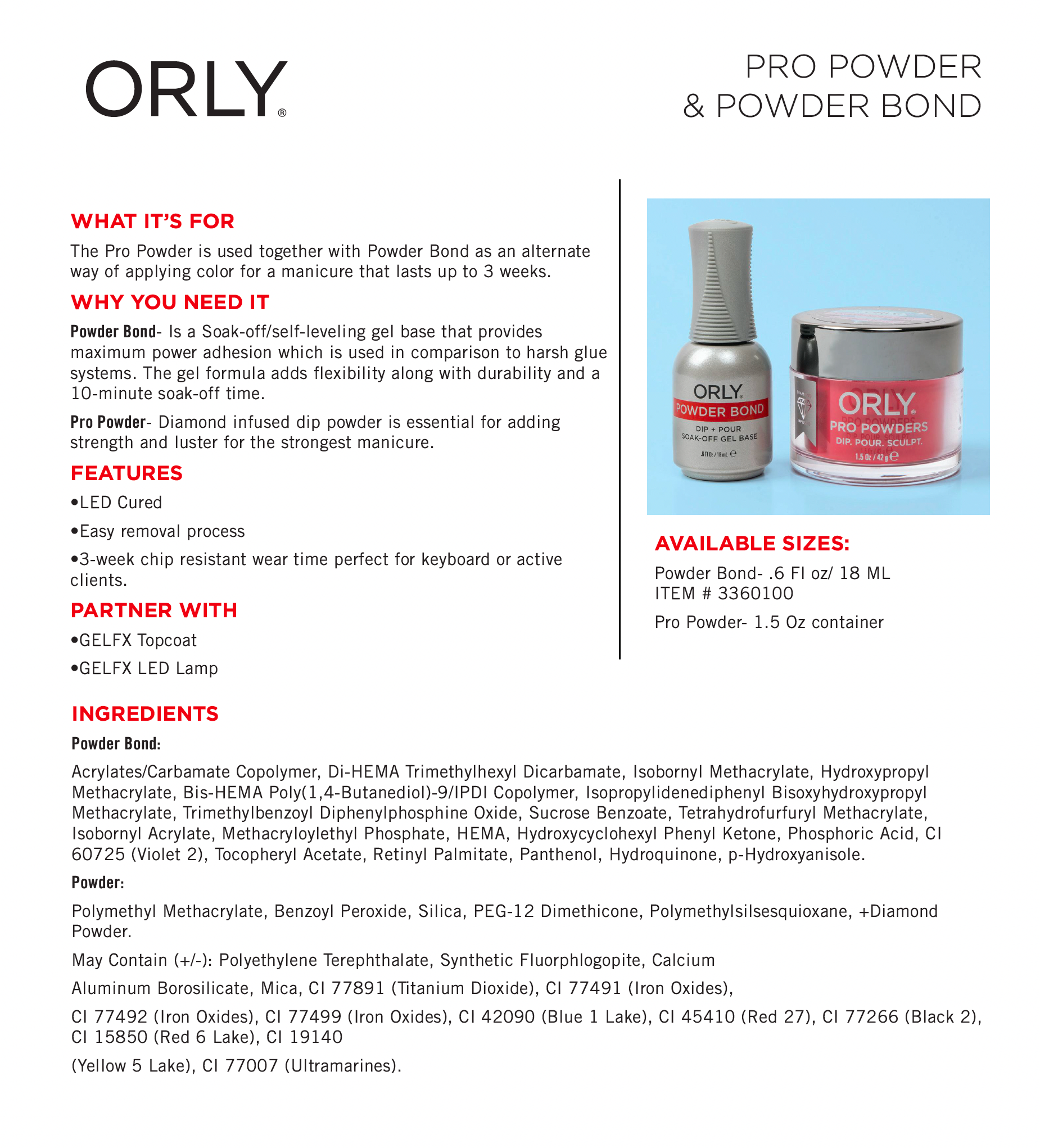 ORLY Pro Powders - Rose-colored Glasses - Image 2