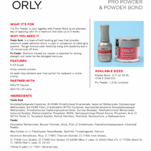 Alternative view of ORLY Pro Powders - White Tips