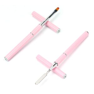 Staleks Manicure pusher Gummy with silicone handle UNIQ 10 TYPE 4.2 (rounded narrow pusher and bent blade)